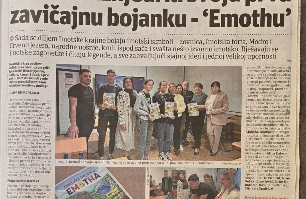 Predstavljena prva imotska zavičajna bojanka „Emotha”